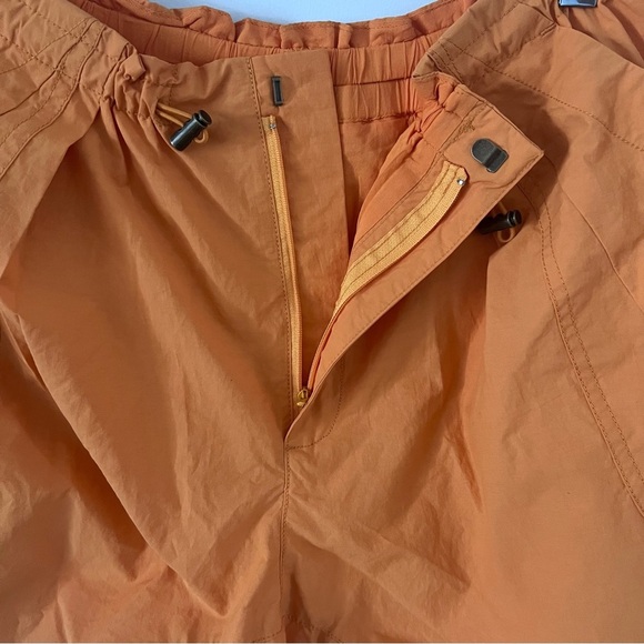 NWT Free People 'Camp Out' Nylon Bubble Hem Shorts  'Vitamin C'| Large | - Picture 4 of 6